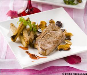 Steak d'agneau aux amandes ey aubergines2